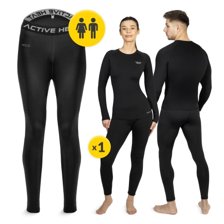 Pantaloni termici unisex - negru, mărimea L
