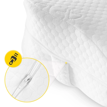 Pernă ortopedică PRO în formă de pană între picioare