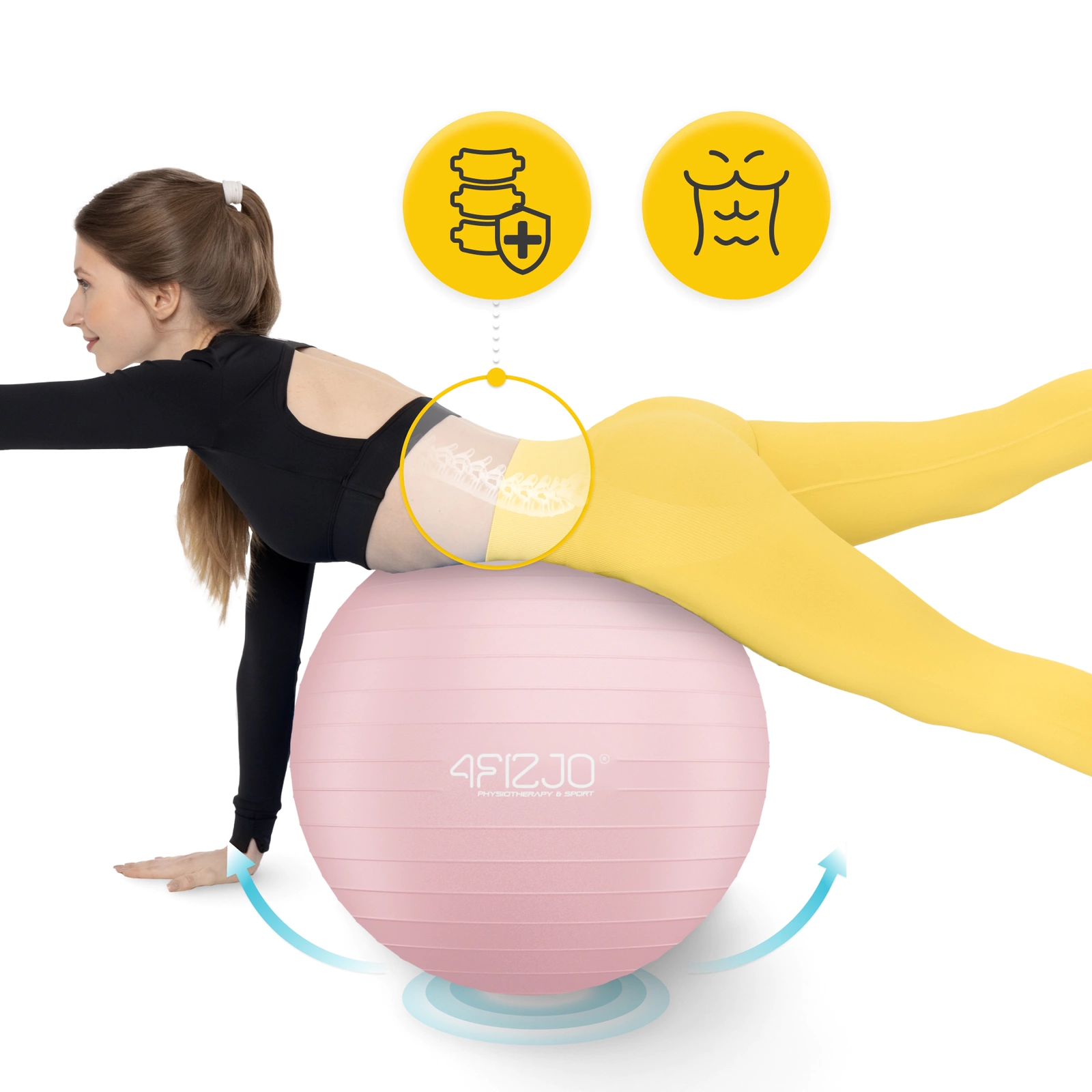 Minge de gimnastică gonflabilă 55 cm 