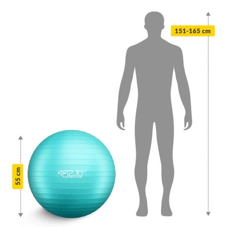 Minge gonflabilă de gimnastică pentru fitness 65 cm