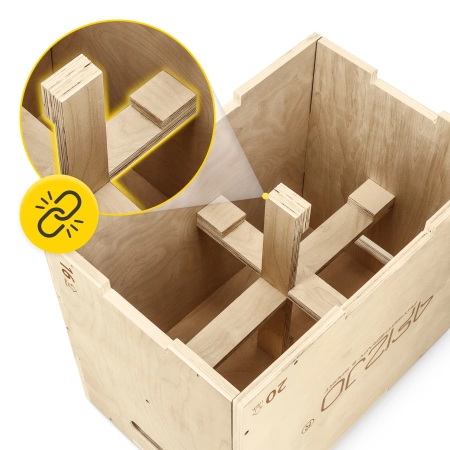 Cutie pliometrică - jump box 50 x 75 x 60