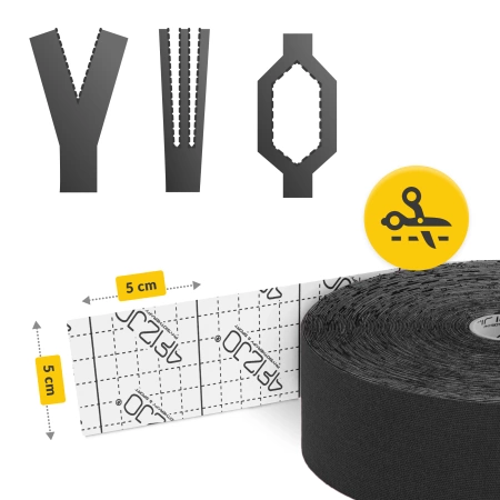 Bandă kinesiologică, Kinesio Tape, 5 cm x 31 m