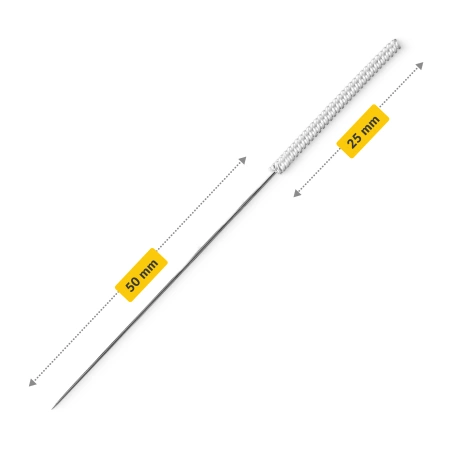 Ace de acupunctură cu ghid 100 buc. 0,25 x 50 mm