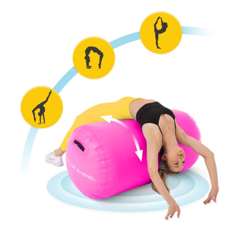Cilindru gonflabil de gimnastică AIR BARREL 60 cm