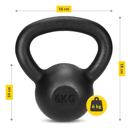 Kettlebell greutate din fontă 6 kg
