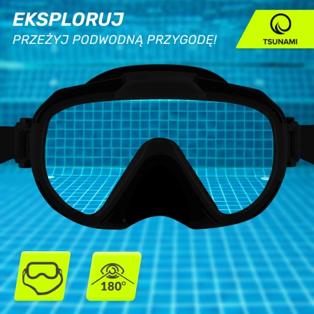 Mască de snorkelling cu snorkel