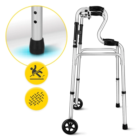 Balcon din aluminiu cu două funcții cu roți