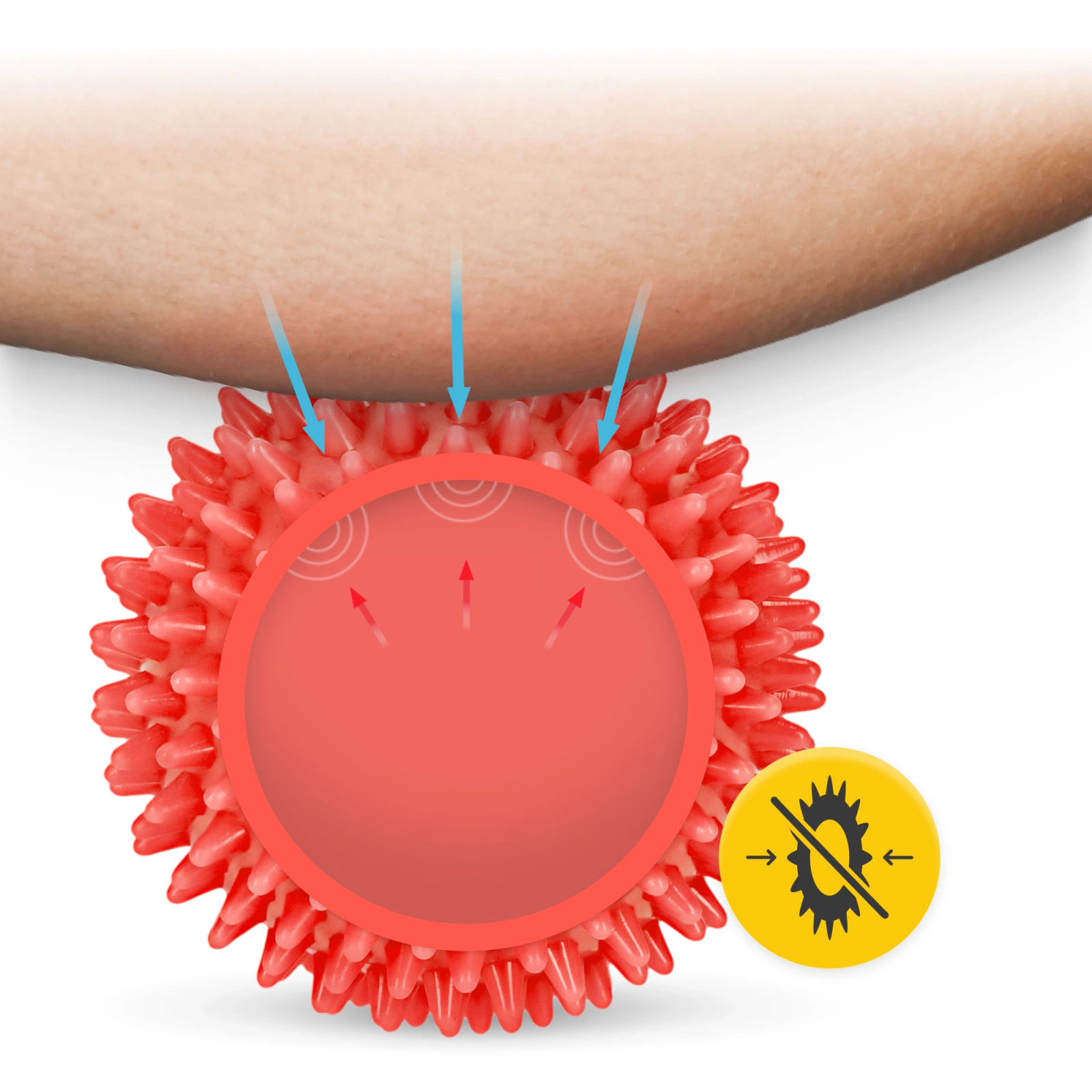 Minge de masaj cu colți 7 cm