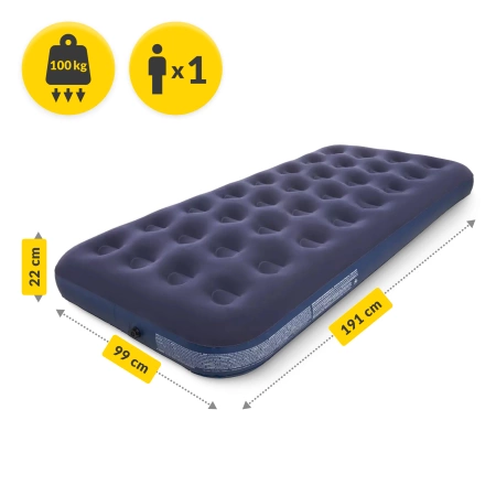 Saltea gonflabilă Avenli pentru o persoană 191 x 99 x 22 cm + Pompă