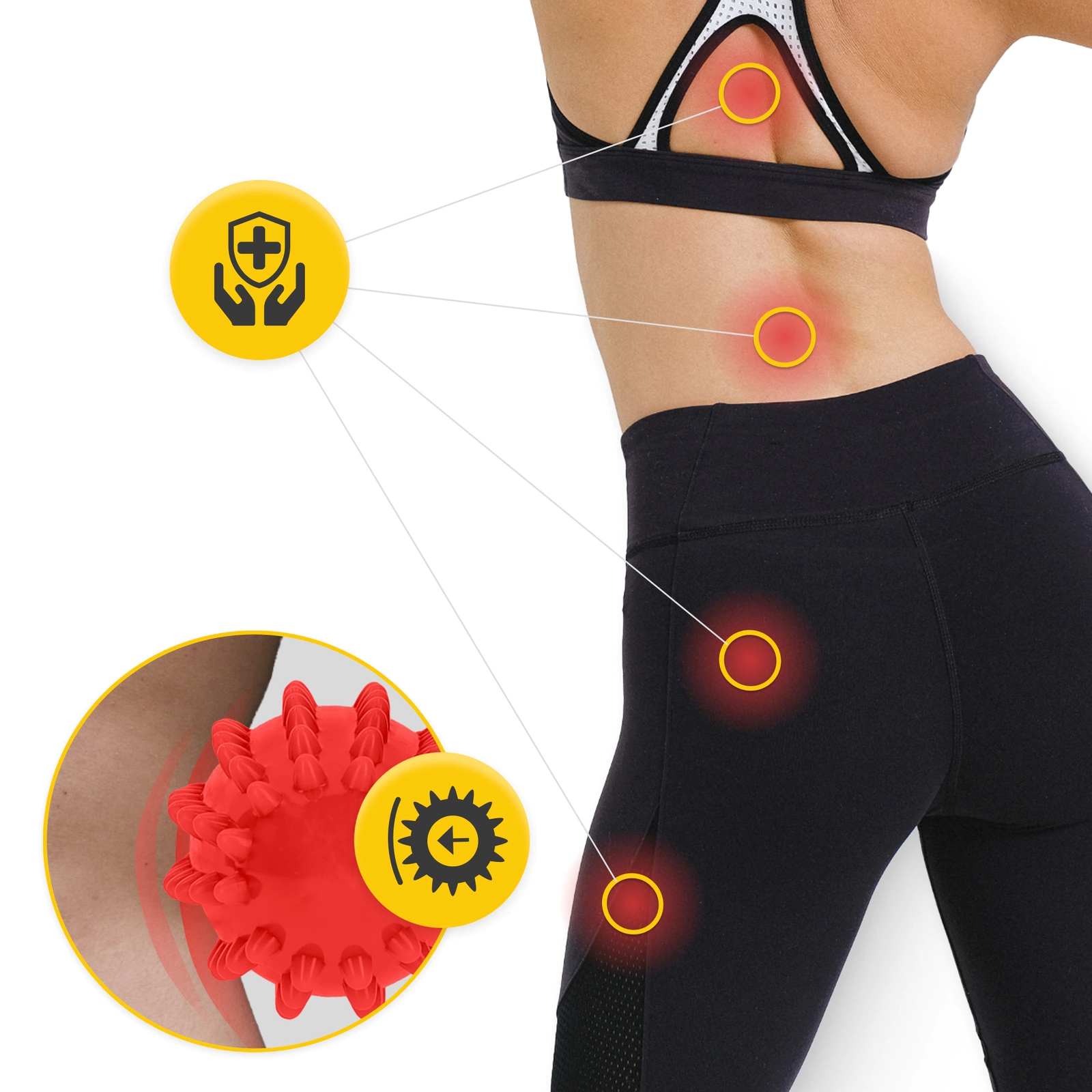 Minge Senzorială de Masaj cu Denivelări