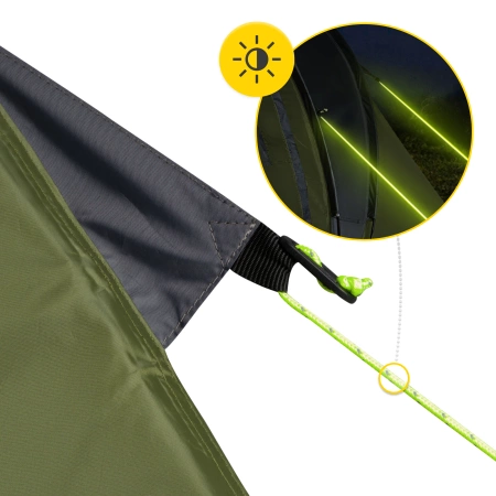 Cort turistic PRIME QUATRO MOUNTAIN GOAT kaki