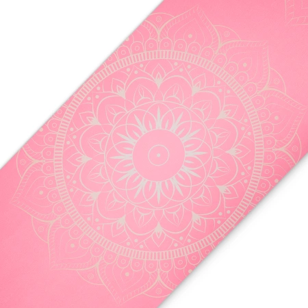 Covora de yoga și exerciții din piele de căprioară 1,5 mm roz