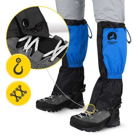 Ghetre impermeabile pentru încălțăminte universală albastre