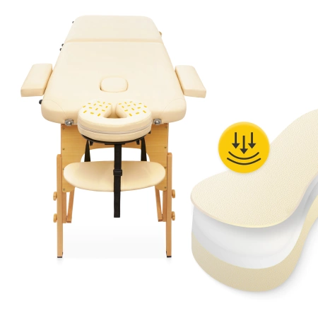 Masă de masaj din lemn, 60 cm