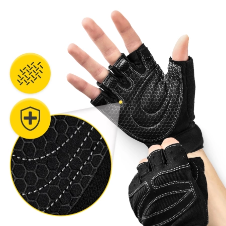 Mănuși de antrenament cu susținere pentru încheietură mărimea M