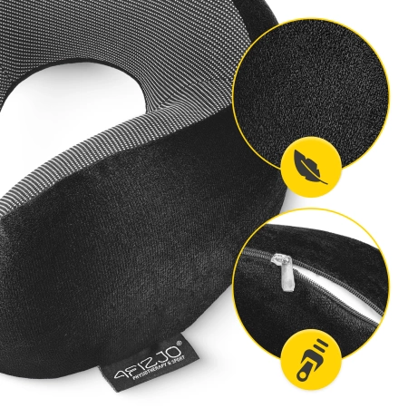 Pernă de calatorie pentru gât, din spumă, cu memorie