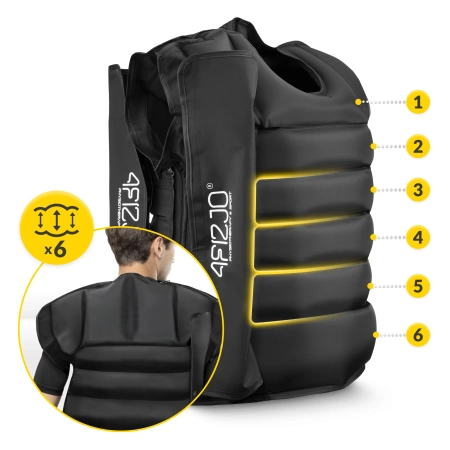 Vesta de compresie pentru drenaj limfatic C6