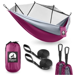 Hamac de călătorie pentru o singură persoană cu plasă de țânțari