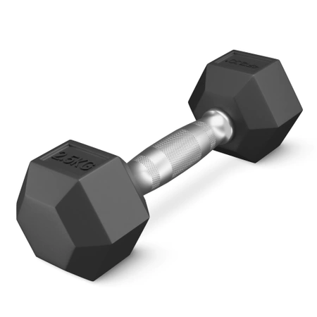 Ganteră din oțel HEX 2,5 kg (1 Bucată)