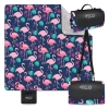 Pătură de picnic pentru plajă cu izolație 200 x 200 cm flamingi