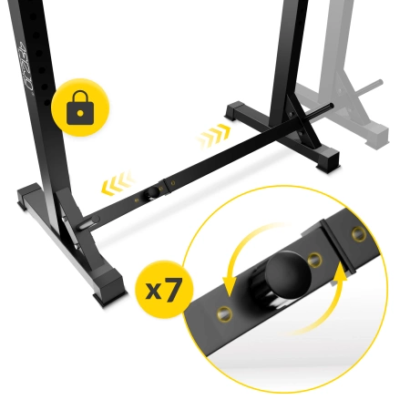 Suportur reglabil pentru bara de tracțiuni