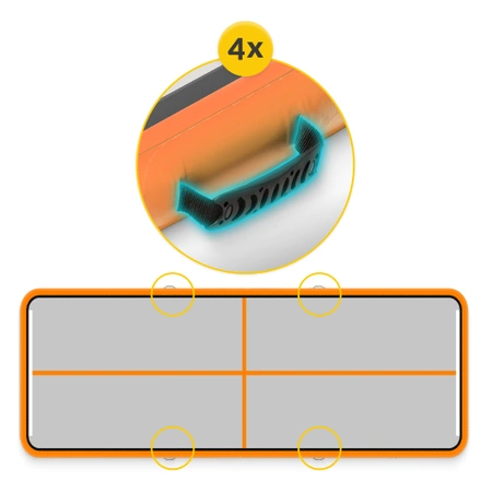 Pistă acrobatică AIR MAT 5 x 2 x 0,2 m