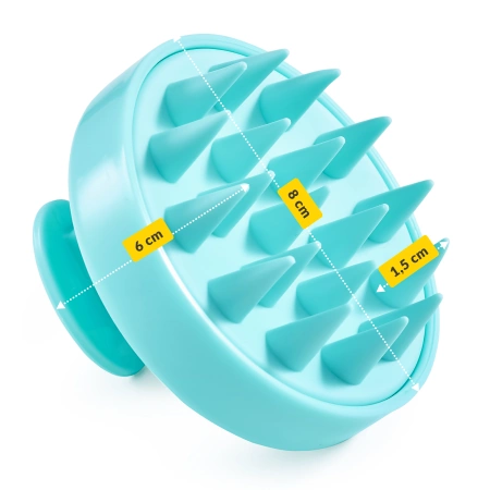 Perie din silicon pentru masajul scalpului