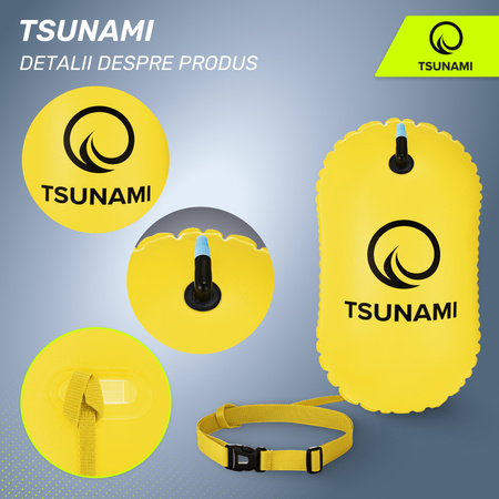 Baliză gonflabilă pentru înot TSUNAMI galben