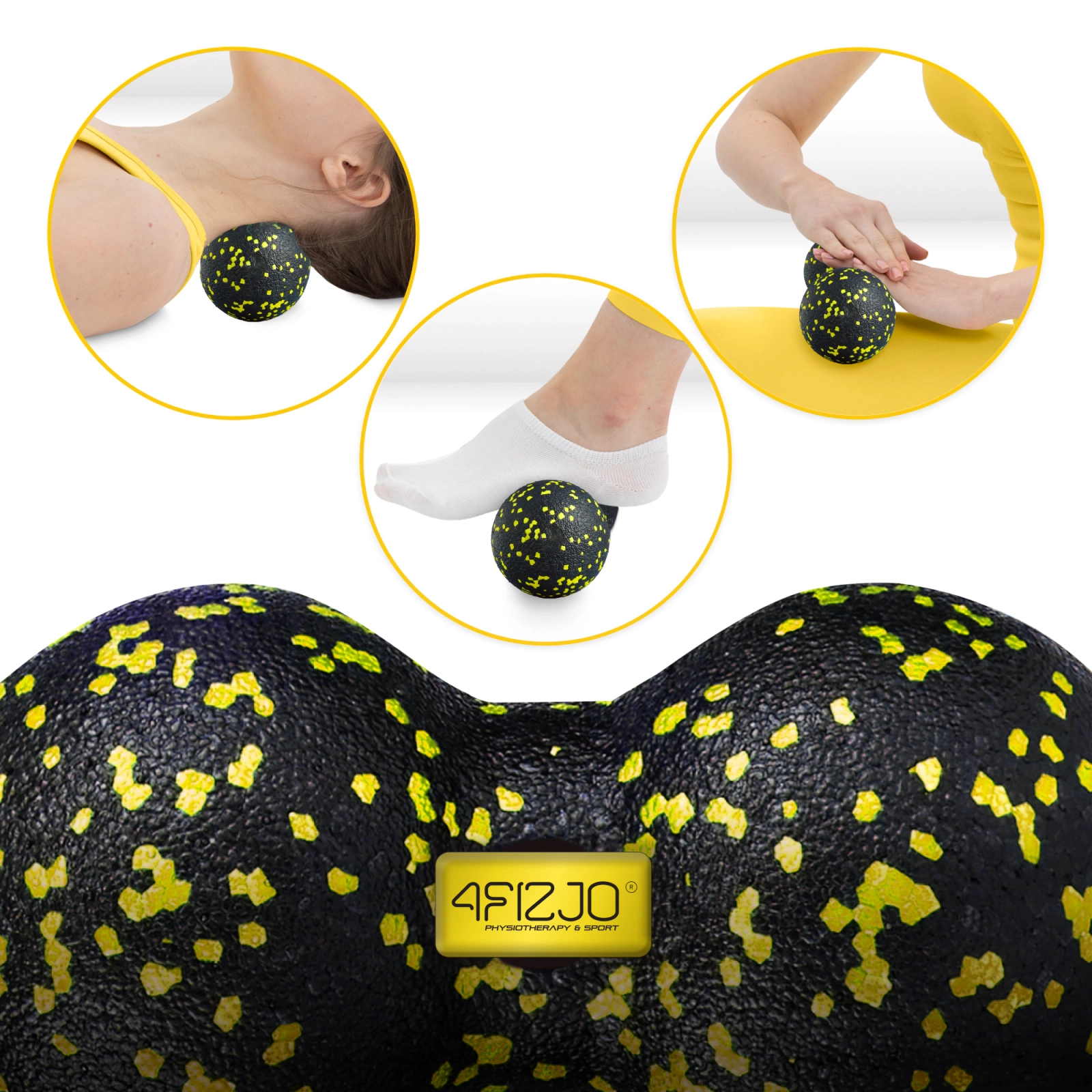 Minge de masaj dublă EPP 12 cm