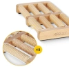 Masajer pentru picioare din lemn cu rolă dublă roller
