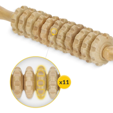 Rolă de masaj din lemn