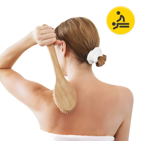 Perie lungă pentru baie și masaj corporal