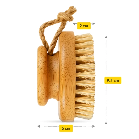 Perie pentru masaj corporal pe uscat pentru piele sensibilă