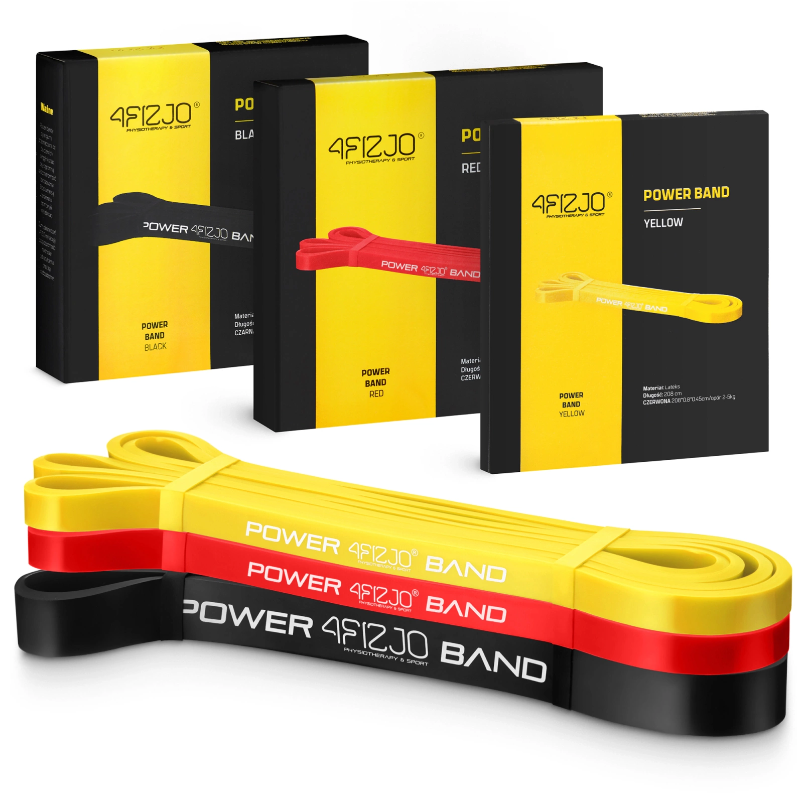 Set de 3 Elastice de Rezistență POWER BAND