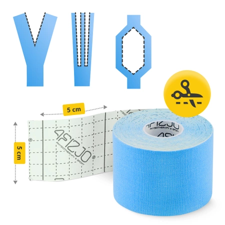Bandă kinesiologică, Kinesio Tape, 5 cm x 5 m