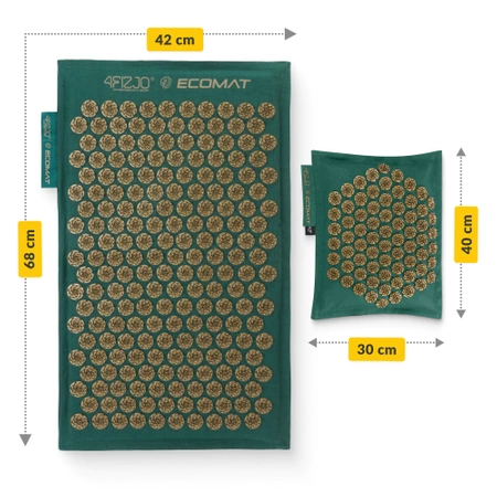 Covoraș de presopunctură ECO cu coji de hrișcă și nucă de cocos