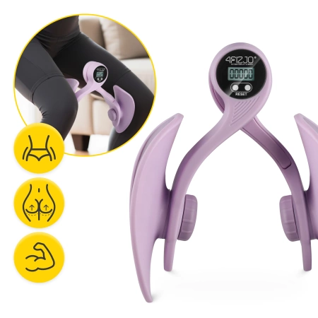 Butterfly pentru antrenarea coapselor și a mușchilor pelvieni cu contor violet