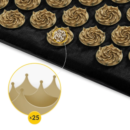 Covoraș de presopunctură ECO cu coji de hrișcă și nucă de cocos