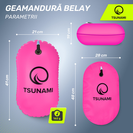 Baliză gonflabilă pentru înot TSUNAMI roz