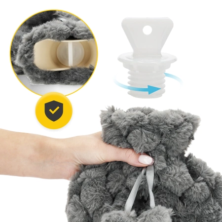 Pernă cu apă caldă cu husă, 2 L