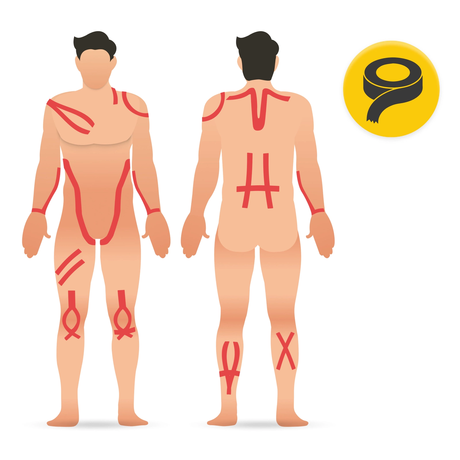 Bandă Kinesiotaping 5 cm x 5 m