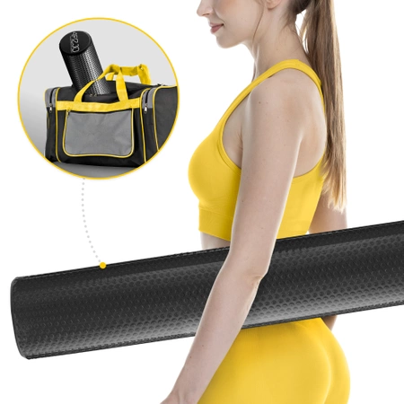 Roller de masaj cu proeminențe CARE+ 90 cm Negru