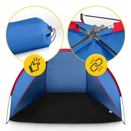 Cort de plajă PRO albastru