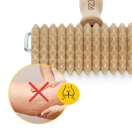 Roller pentru masaj din lemn