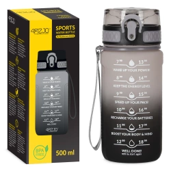 Sticlă de apă cu scală temporală 0,5 L