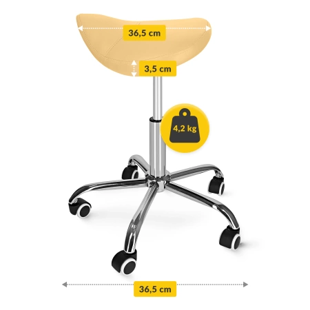 Scaun pivotant de tip șa pentru masaj ERGO