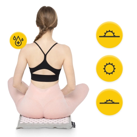 Covoraș de presopunctură ECO cu coji de hrișcă și nucă de cocos