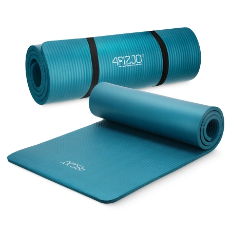 Saltea pentru fitness și yoga NBR 1 cm verde marin