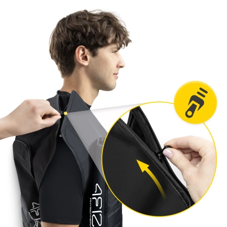 Vesta de compresie pentru drenaj limfatic C6