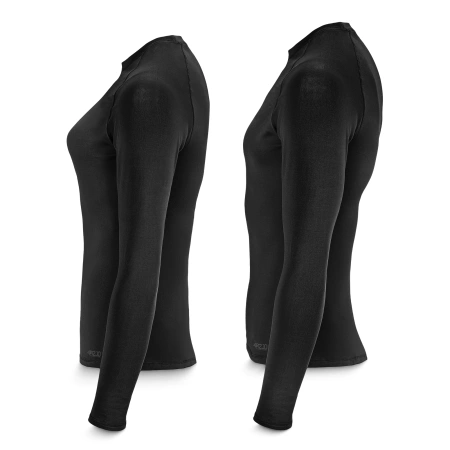 Tricou termic unisex cu mâneci lungi – negru, mărime M